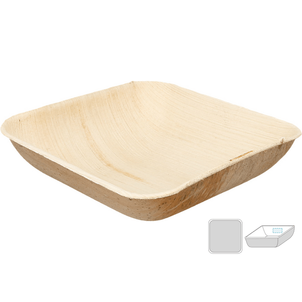 Areca firkantede boller